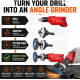 3/8” (10mm) Drill to Angle Grinder Mandrel Adapter – Convert Power Drill for Cutting, Grinding & Polishing