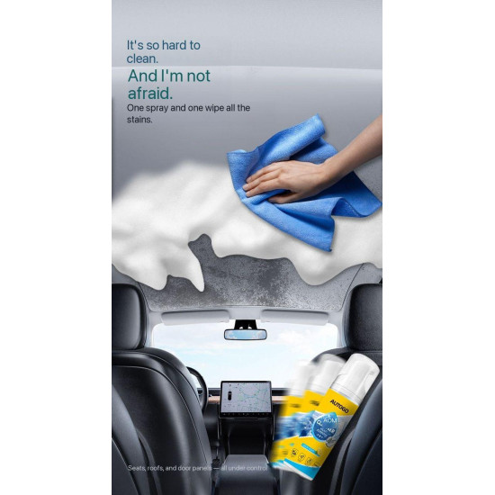 Deep Clean Any Surface Easily, One Cleaner for Home & Car – Powerful Multi-Enzyme Foam Cleaner