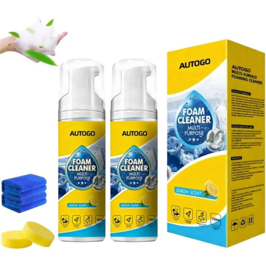 Deep Clean Any Surface Easily, One Cleaner for Home & Car – Powerful Multi-Enzyme Foam Cleaner