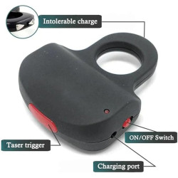 Stay Protected Anywhere – Rechargeable Knuckle-Grip Personal Safety Stun / Taser Device
