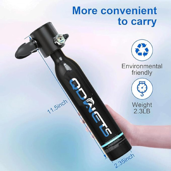 Explore Underwater with Confidence – Mini Scuba Tank (0.5L Portable Diving Air Set)