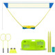 Play Badminton Anywhere – Portable Badminton Net Set with Rackets & Shuttlecocks