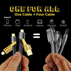 4 in 1 Fast Charging Cable(3ft) 4 in 1 Fast Charging Cable(3ft)