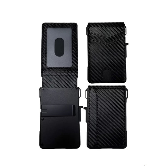 Slim, Secure & Built for Everyday Carry – Minimalist RfID Pop-Up Wallet for Men