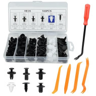 Fix Loose Bumpers & Panels Fast – 105PCS Car Retainer Clip Kit with Removal Tool