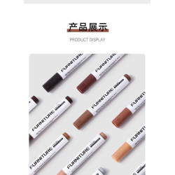 12-ColorFiller Sticks & Wax Crayons for Multi-purpose Surface Resoration (Grout Pens)