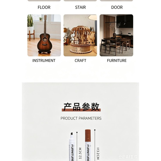 12-ColorFiller Sticks & Wax Crayons for Multi-purpose Surface Restoration