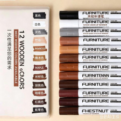 12-ColorFiller Sticks & Wax Crayons for Multi-purpose Surface Restoration