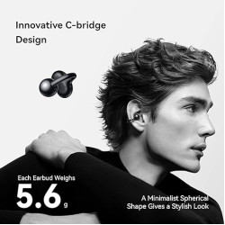 Move Freely Without Falling Out – Comfortable Clip-On True Wireless Earbuds