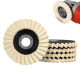 125mm Wool Felt Flap Polishing Disc for Angle Grinder – Mirror Finish Buffer Wheel for Car, Glass, Jewelry & Metal