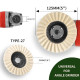 125mm Wool Felt Flap Polishing Disc for Angle Grinder – Mirror Finish Buffer Wheel for Car, Glass, Jewelry & Metal