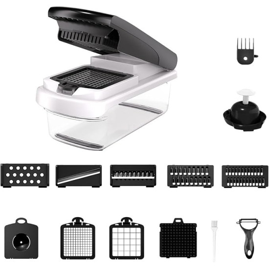 15-in-1 Vegetable Chopper & Mandoline Slicer | Kitchen Food Dicer