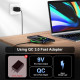 15W Fast Wireless Charger Pad  – Qi Charging Station with Power Adapter