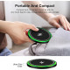 15W Fast Wireless Charger Pad  – Qi Charging Station with Power Adapter