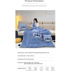Hello Kitty & Stitch 2 in 1 Blanket and Pillow