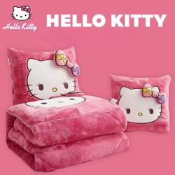 Hello Kitty & Stitch 2 in 1 Blanket and Pillow