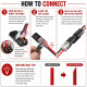 2-Pin Quick Connector Clips – Locking Buckle Snap-On Wire Connectors for DIY Lighting & Low Voltage Projects (10 Pcs)