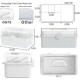 2-Tier Organizer Storage Box with Handle – Multi-Purpose , Suiteable For First Aid, Sewing & Supply Storage And Picnics