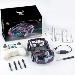 The Car That Flies – 2-in-1 Air-Ground RC Drone Car with Colorful LED Lights