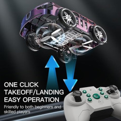 The Car That Flies – 2-in-1 Air-Ground RC Drone Car with Colorful LED Lights