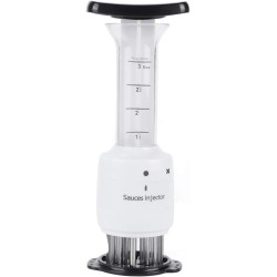 2-in-1 Professional Meat Sauce Injector – Stainless Steel Needle Blade Meat Tenderizer for Steak, Chicken, Beef, Pork & BBQ