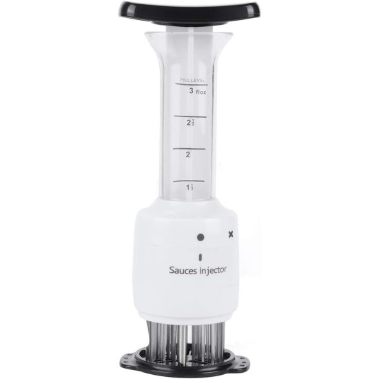 2-in-1 Professional Meat Sauce Injector – Stainless Steel Needle Blade Meat Tenderizer for Steak, Chicken, Beef, Pork & BBQ