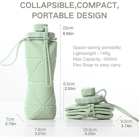2pcs Collapsible Water Bottles