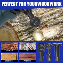 Upgraded Wood Grinder Ball Gouge Set – Professional Wood Carving Tool for Angle Grinders