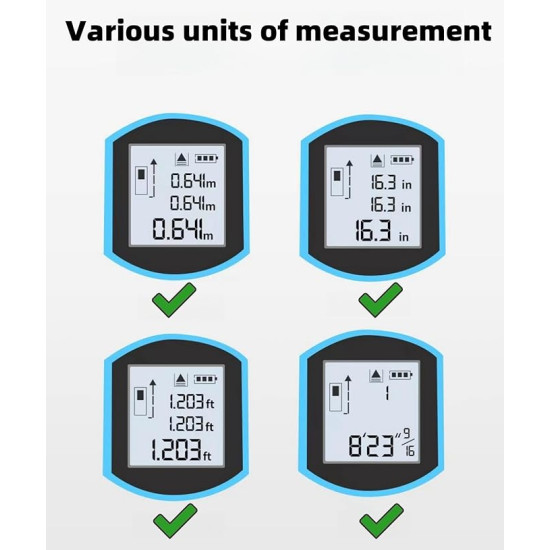 3-in-1 Digital Laser Tape Measure