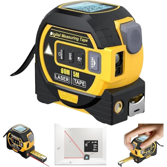 3-in-1 Digital Laser Tape Measure