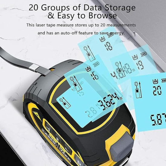 3-in-1 Digital Laser Tape Measure