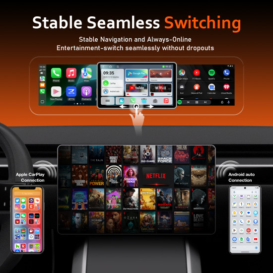 3-in-1 Wireless Apple CarPlay & Android Auto Adapter