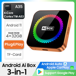 3-in-1 Wireless Apple CarPlay & Android Auto Adapter