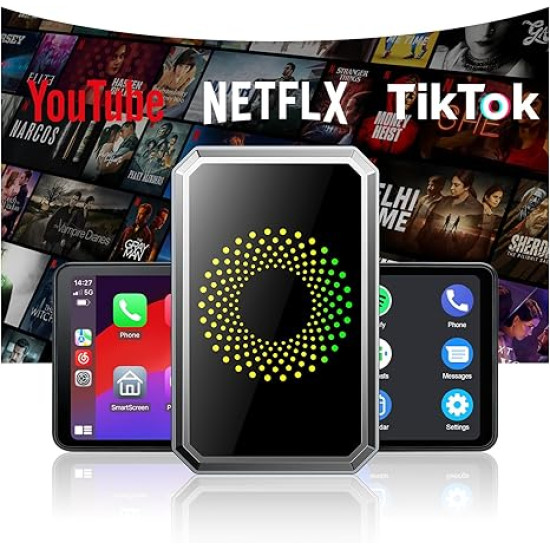 Watch YouTube & Netflix in Your Car – Wireless CarPlay & Media Box