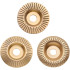 3 pcs Wood Carving Disc Set