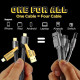 4 in 1 Fast Charging Cable(3ft)