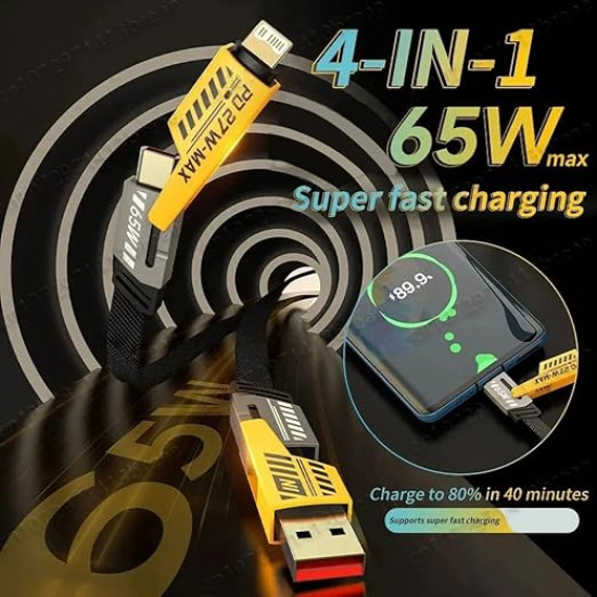 4 in 1 Fast Charging Cable(3ft)
