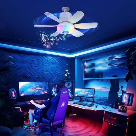 4 in 1 Socket Fan Light with Bluetooth Speaker