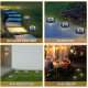 4-Pack Solar Garden Lights Outdoor Waterproof IP65 – Warm White LED Pathway & Yard Lights 