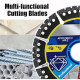 4.5 Inch Diamond Multi-Purpose Cutting Disc for Angle Grinder – Ultra Thin Diamond Saw Blade for Tile, Stone, Brick, Concrete & Metal