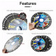 4.5 Inch Diamond Multi-Purpose Cutting Disc for Angle Grinder – Ultra Thin Diamond Saw Blade for Tile, Stone, Brick, Concrete & Metal