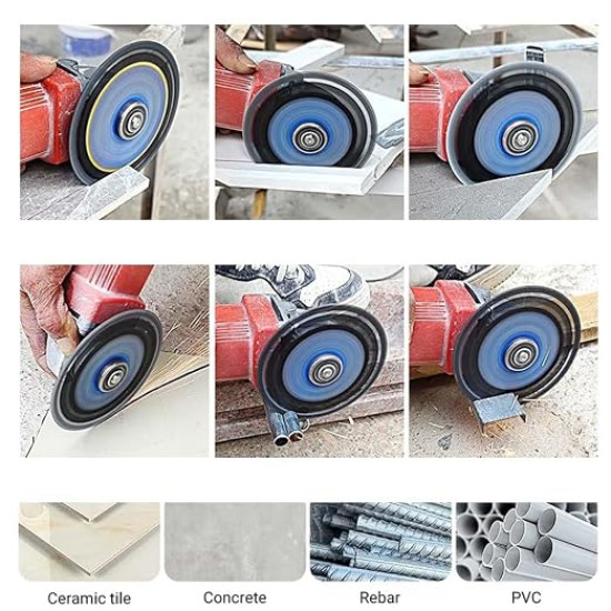 4.5 Inch Diamond Multi-Purpose Cutting Disc for Angle Grinder – Ultra Thin Diamond Saw Blade for Tile, Stone, Brick, Concrete & Metal