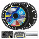 4.5 Inch Diamond Multi-Purpose Cutting Disc for Angle Grinder – Ultra Thin Diamond Saw Blade for Tile, Stone, Brick, Concrete & Metal