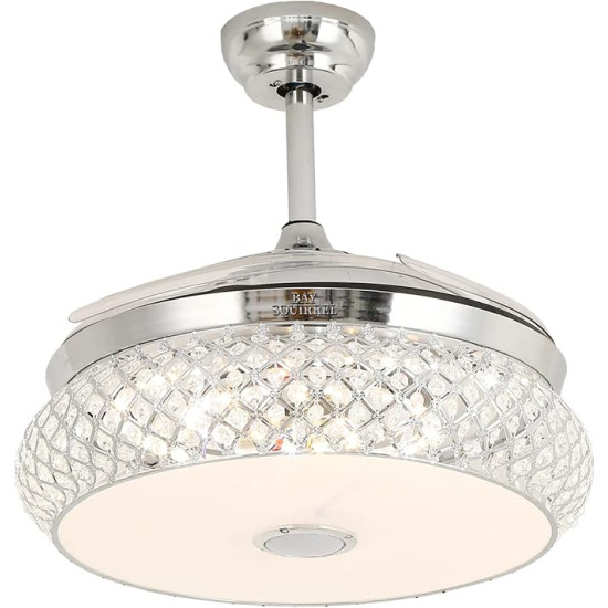 Modern Comfort for Any Room – 3-in-1 Smart Ceiling Upgrade – Fan, LED Light & Bluetooth Speaker