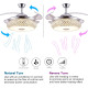 Modern Comfort for Any Room – 3-in-1 Smart Ceiling Upgrade – Fan, LED Light & Bluetooth Speaker