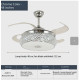 Modern Comfort for Any Room – 3-in-1 Smart Ceiling Upgrade – Fan, LED Light & Bluetooth Speaker