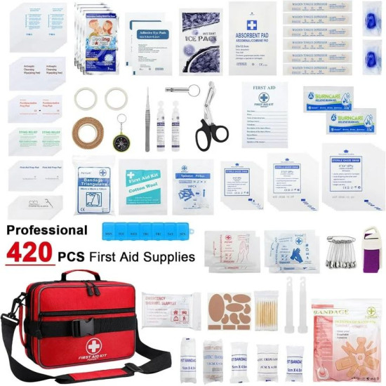 420 Piece Large First Aid Kit