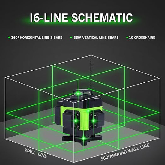 4D 8/12 Lines Laser Level