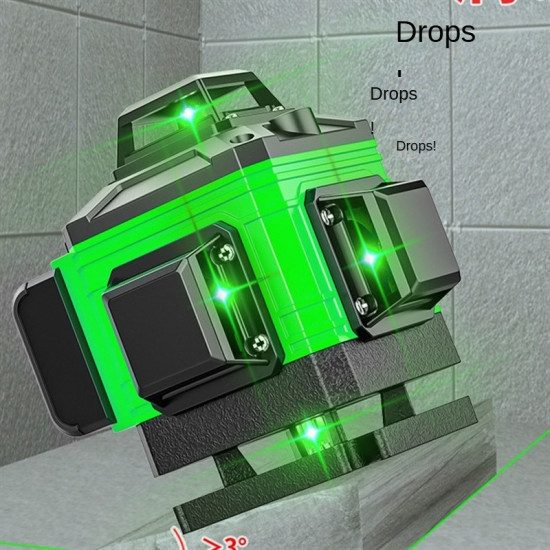 Professional Accuracy Made Easy – 4D Self-Leveling Laser Level (8 or 12 lines, No Automatic Rotation, Tripod Sold Separately)