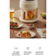 4L Glass Air Fryer 1200W – Oil-Free Cooking with Visible Window